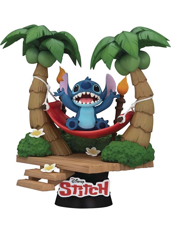 BEAST KINGDOM Disney Lilo & Stitch D-Stage Dream Series Stitch in Hammock Diorama (13.6 cm) - Image 1