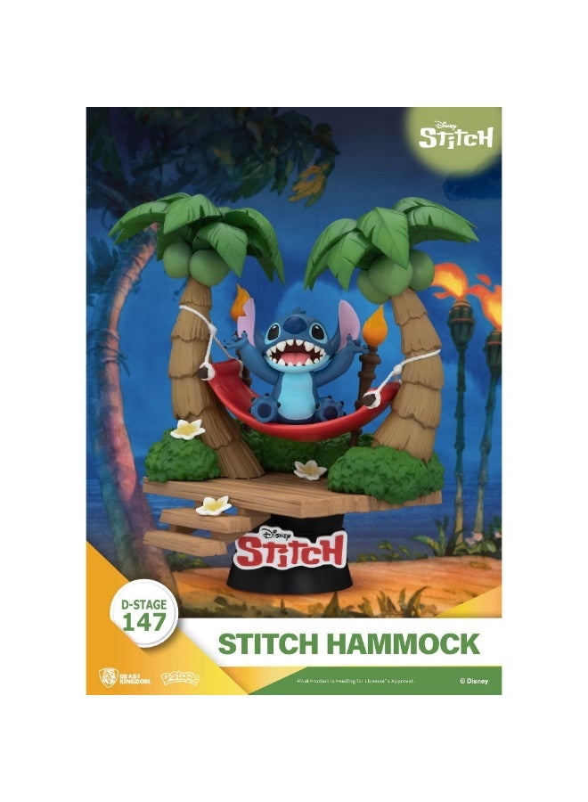 BEAST KINGDOM Disney Lilo & Stitch D-Stage Dream Series Stitch in Hammock Diorama (13.6 cm) - Image 2