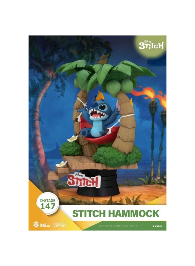 BEAST KINGDOM Disney Lilo & Stitch D-Stage Dream Series Stitch in Hammock Diorama (13.6 cm) - Image 3