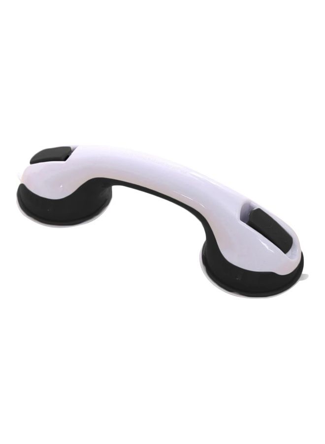 NIBEMINENT Portable Bath Shower Support Grip Mount Handle Black/White