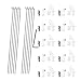 URIMPAVIDO 10PCS 12 x 200mm Pushrod with 10PCS 13mm Adjustable Pushrod Connector Linkage Stopper 10PCS Micro Control Horns with Clevis for RC Airplane Helicopter Plane Boat DIY Model Toy Replacement Parts - Image 2