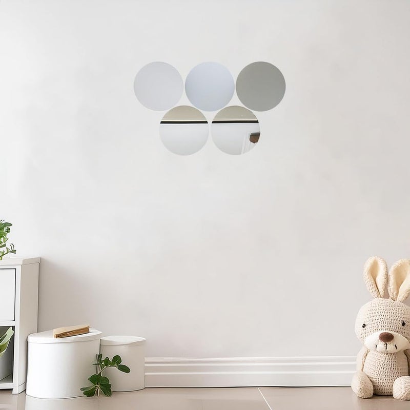 Better crafts 9 Inch Round Mirror for Tables at Wedding, Mirror Tiles for Crafts and DIY Projects - Image 3