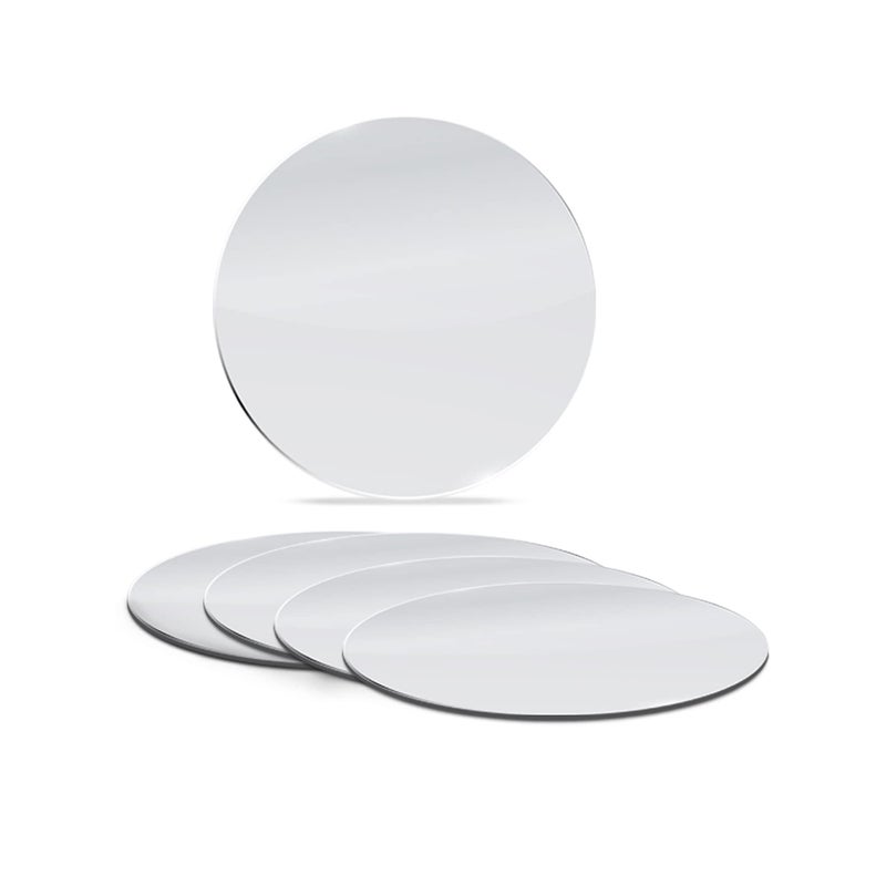 Better crafts 9 Inch Round Mirror for Tables at Wedding, Mirror Tiles for Crafts and DIY Projects - Image 1