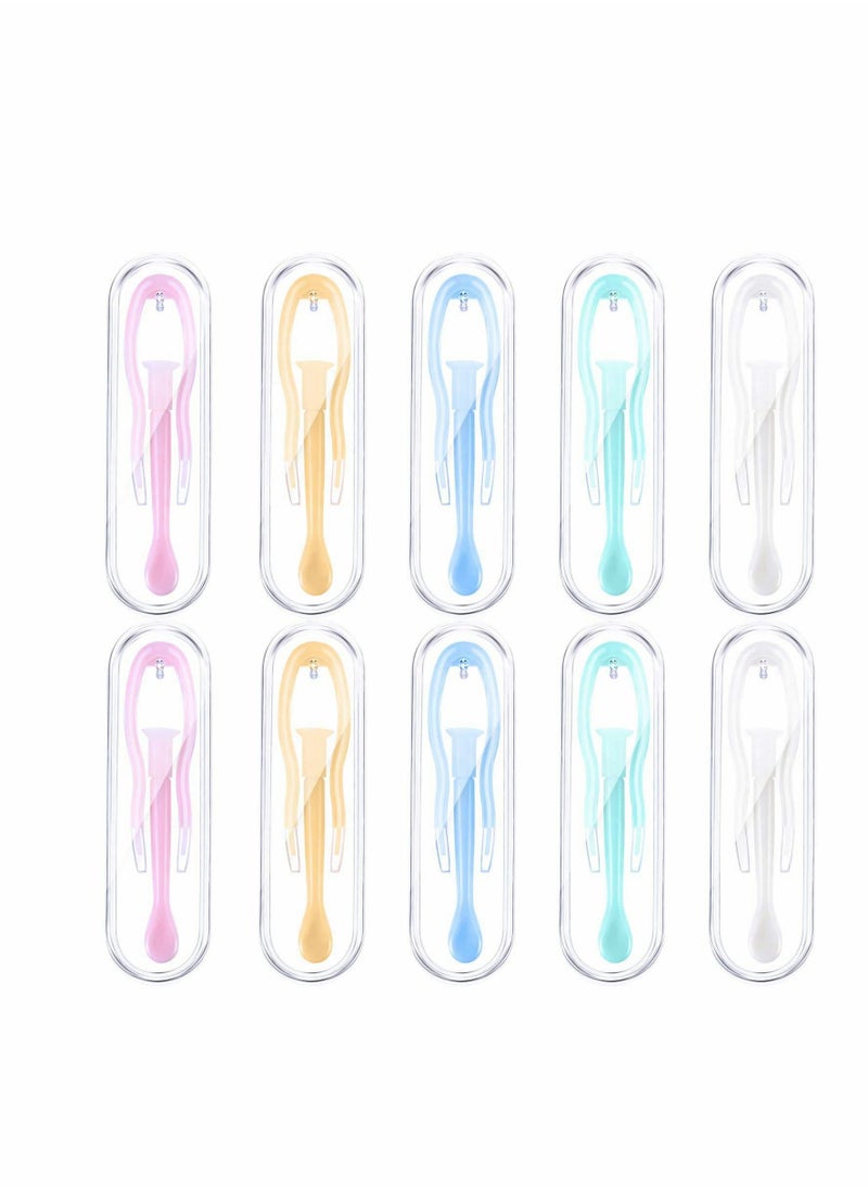 Generic Contact Lens Tweezer Case, Travel Tweezers and Suction Stick Contact Lenses Inserter Remover (5 Colors) Contact Lens Remover Plunger Holder Inserter Remover for Hard Lenses, 10 Pieces  - Image 1