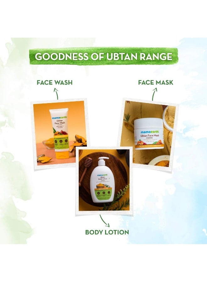 Mamaearth Ubtan Natural Face Wash For All Skin Type With Turmeric And Saffron For Tan Removal And Skin Brightening, 100 Ml - Image 5