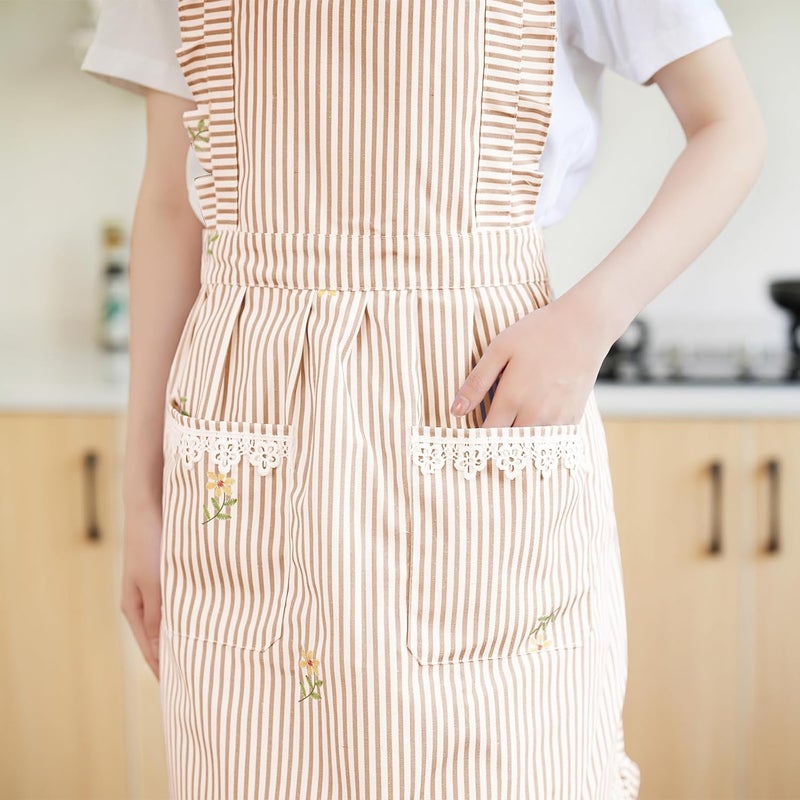 Aoomzoon Funny Aprons for Women with Pockets, Kitchen Cooking Grilling Bbq Cute Chef Apron, Mothers Day Birthday Gifts for Women - Image 4