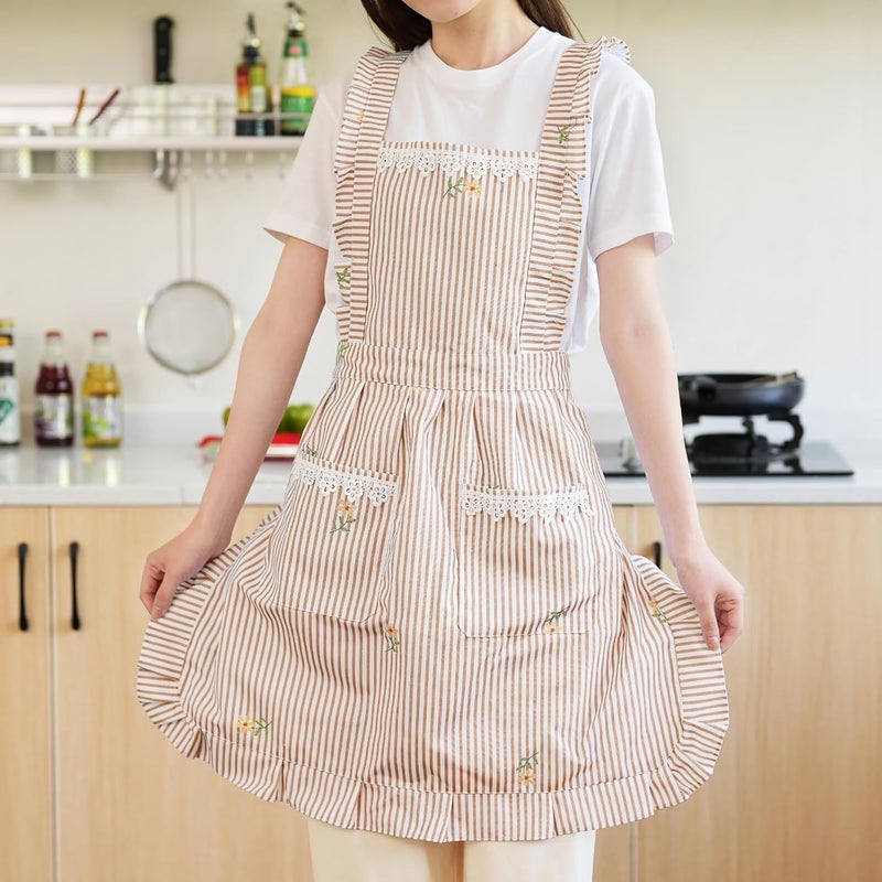 Aoomzoon Funny Aprons for Women with Pockets, Kitchen Cooking Grilling Bbq Cute Chef Apron, Mothers Day Birthday Gifts for Women - Image 3