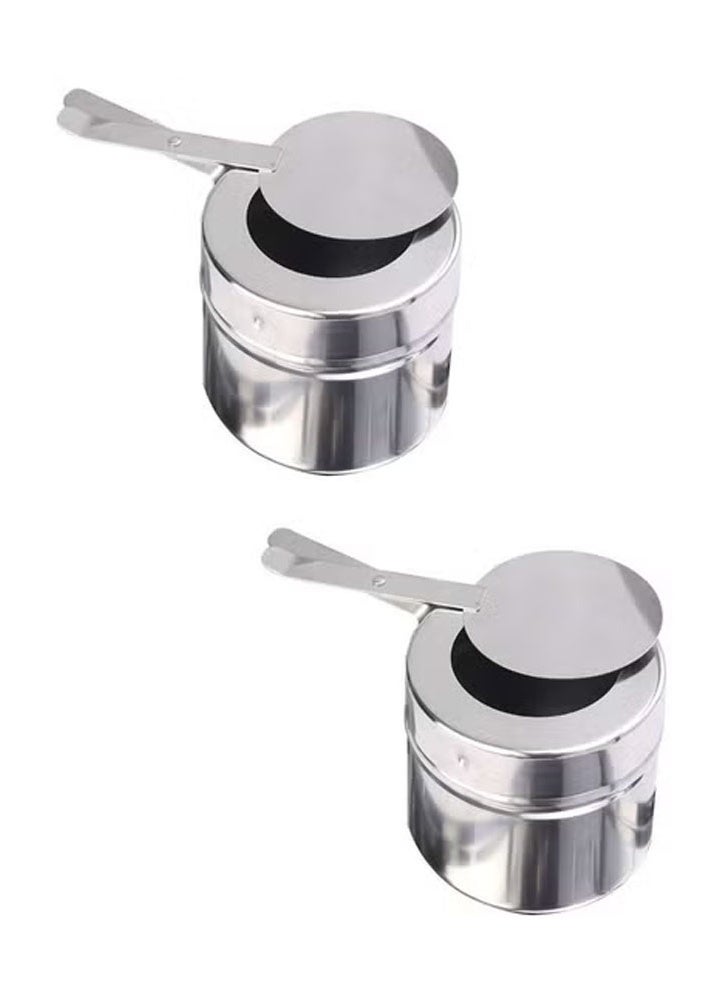 كيكي طبق الغضب من الفولاذ المقاوم للصدأ مع غطاء فضي 9 لتر - Image 3