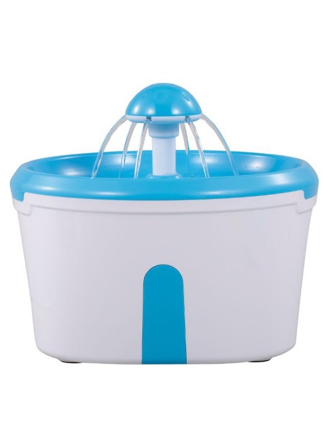 NIBEMINENT Automatic LED Pet Drinking Water Fountain White/Blue