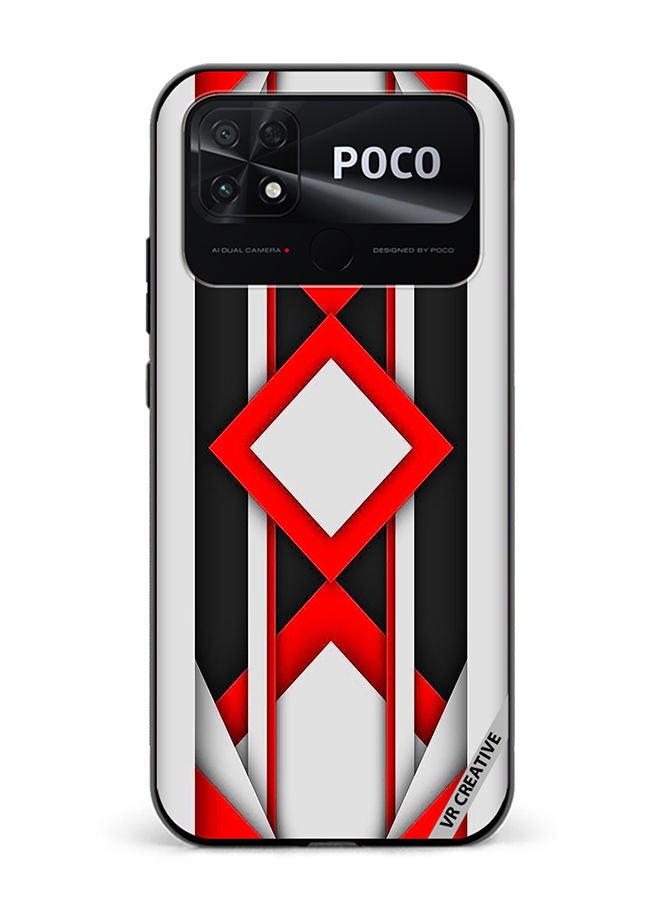 VR CREATIVE Protective Case Cover For Xiaomi Poco C40 Abstract Design Multicolour - Image 1