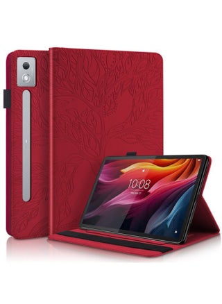 For Small Pad 2024 Flat Panel Protective Case Lenovo Tab M9 Life Tree Embossed Card Holder Leather Case-Color:Red-Applicable Models:Lenovo M10 Plus 10.6inch 3rd Generation 2022/tb-125fu - pzsku/Z1F422FD662B1144A4E37Z/45/1746195905/38700c4e-f73f-4c1a-a1cd-99ef476d33ea