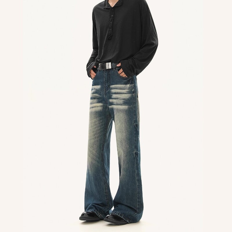 Unisex Classic Denim Jeans Loose Fit Daily Outdoor Wear - Image 3