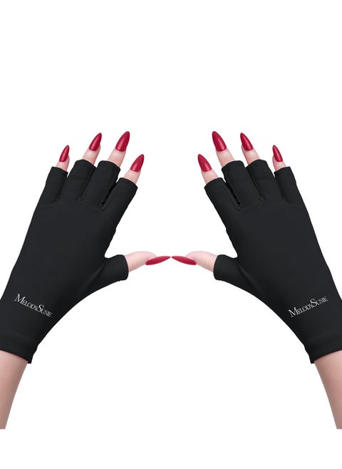 Women's UV Gloves for Gel Nail Lamp, Professional UPF50+ UV Protection Gloves for Manicures Summer Sun Protection Gloves