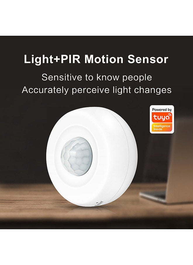Generic - Smart PIR Motion Sensor, USB/ Battery Powered Ceiling / Wall WiFi Motion Detector with Illumination Detection Function for Home Office Mall - Image 1