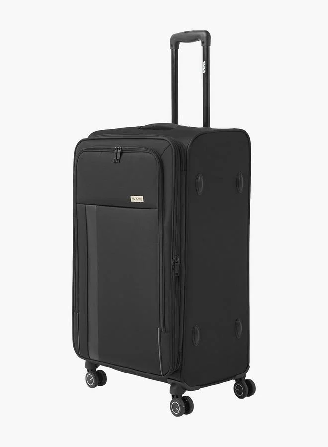 Wave Solid Softcase Trolley Bag with Retractable Handle - Set of 3