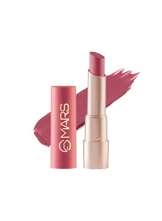 MARS Creamy Matte Long Lasting Lipstick for Women | Creamy Lipstick | Single Swipe Application | Smooth & Light Weight (3.2 gm) (16-Berrylicious Ballet) - Image 1