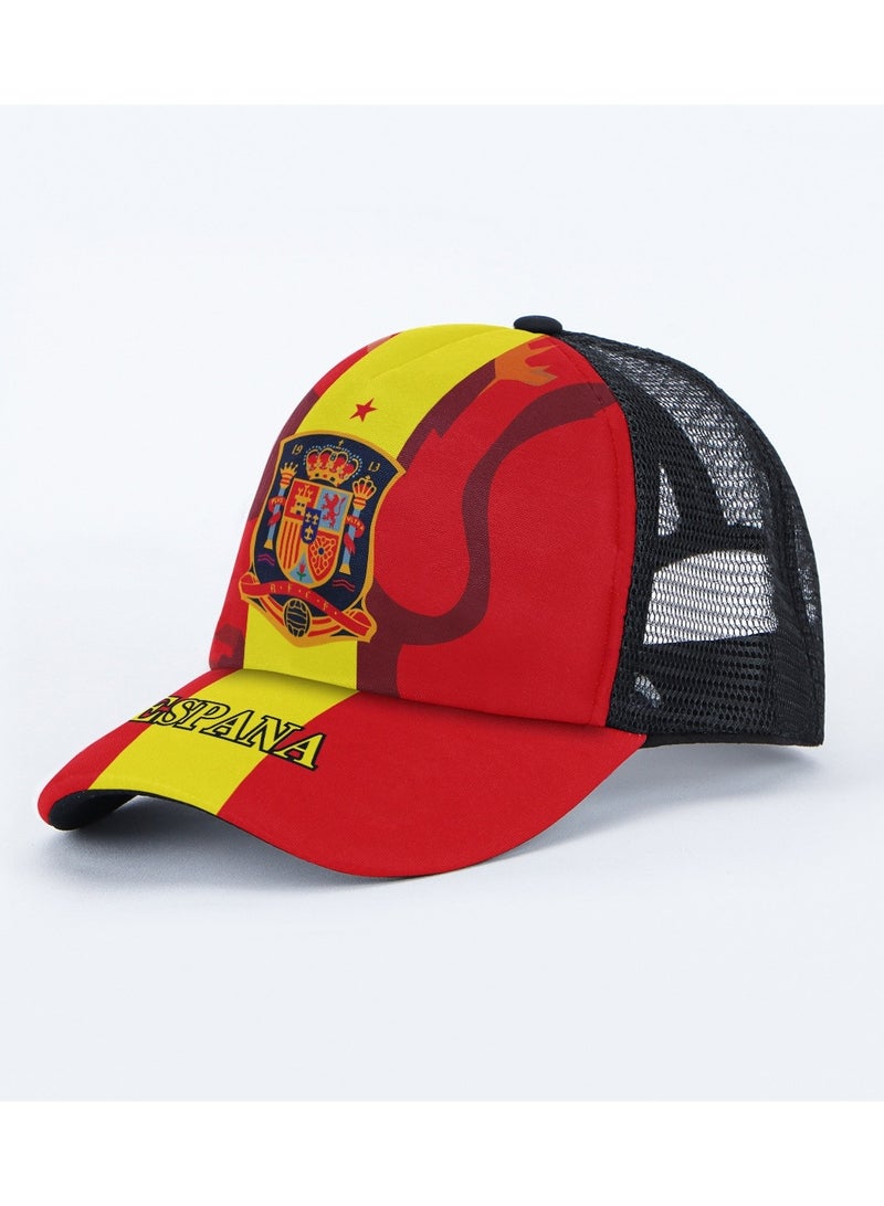 KUYING Football World Cup Baseball Hat National Team Argentina Brazil France Ltaly England Sunshade Duck Tongue Hat 