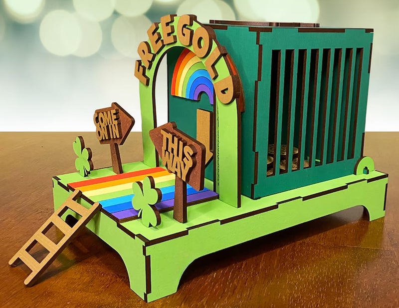 PPER-Jie Leprechaun Trap Kit for Kids Catch a Leprechaun Trap Supplies for St Patrick's Day - Image 4