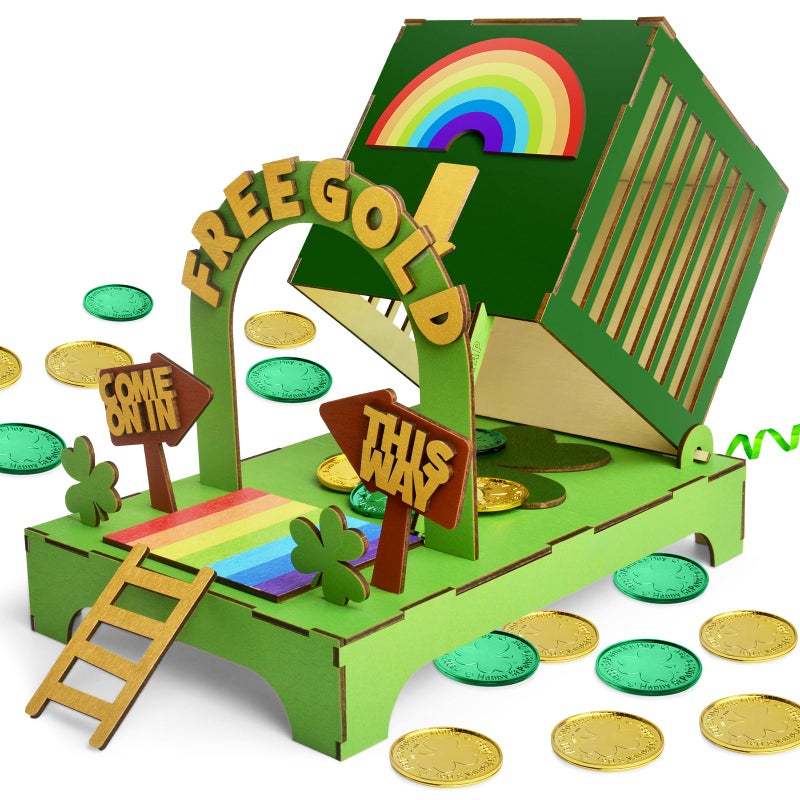 PPER-Jie Leprechaun Trap Kit for Kids Catch a Leprechaun Trap Supplies for St Patrick's Day - Image 1