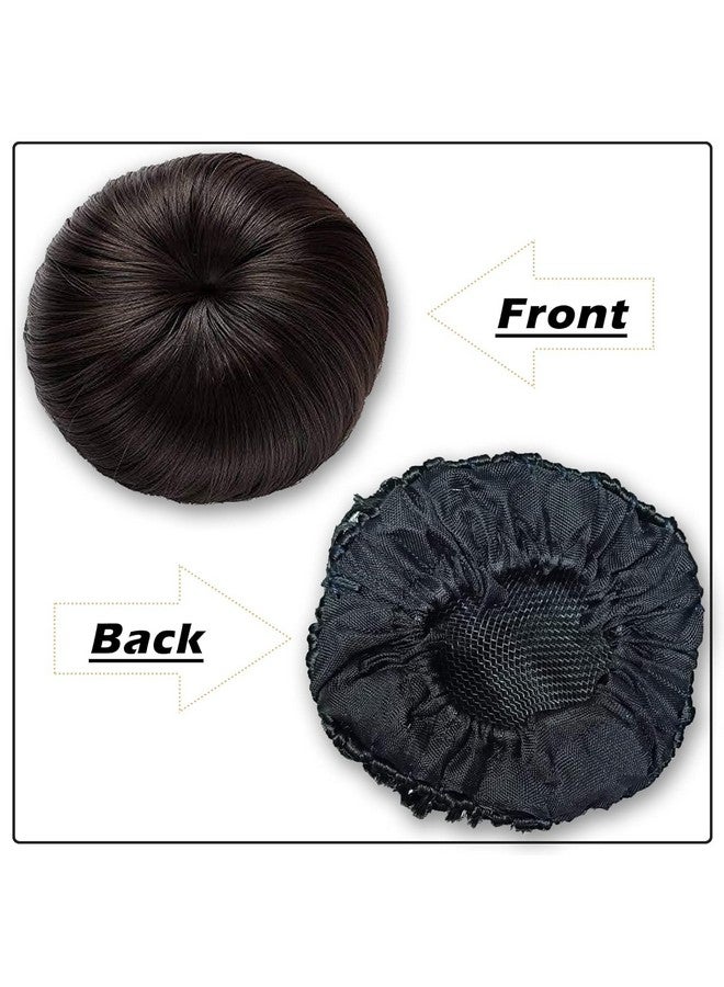 FLUSHIA 1pcs Women's Hair Bridal Juda Bun For Girls And Women Artificial Juda Bun (Natural Black) - Image 3