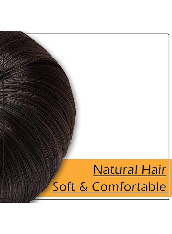 FLUSHIA 1pcs Women's Hair Bridal Juda Bun For Girls And Women Artificial Juda Bun (Natural Black) - Image 4