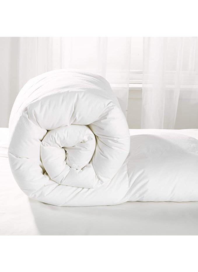 WINSTON HOME WINSTON HOME Classic All Season 5 Star Hotel Single DuvetAc Comforter with Cotton White Stripes Duvet Cover 60 X 90  - Image 4