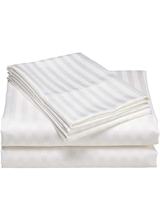 WINSTON HOME WINSTON HOME Classic All Season 5 Star Hotel Single DuvetAc Comforter with Cotton White Stripes Duvet Cover 60 X 90  - Image 3