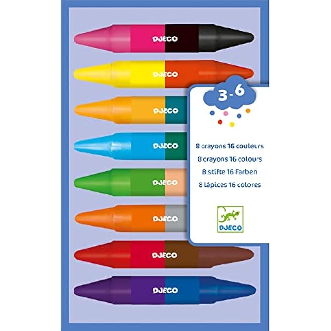 DJECO 8 TWINS CRAYONS - Image 1