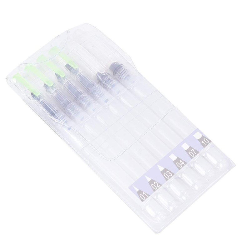 kreni Enterprises Water Brush Pen for Watercolor Calligraphy Drawing Tool Marker (Set of 6 - Image 3