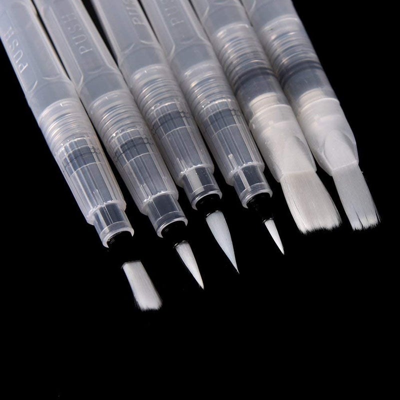 kreni Enterprises Water Brush Pen for Watercolor Calligraphy Drawing Tool Marker (Set of 6 - Image 5