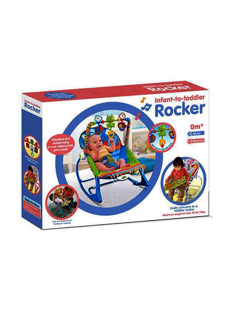 Kidle Infant-to-toddler Baby Rocker With Mosquito Net and Adjustable Height, Newborn - Image 2
