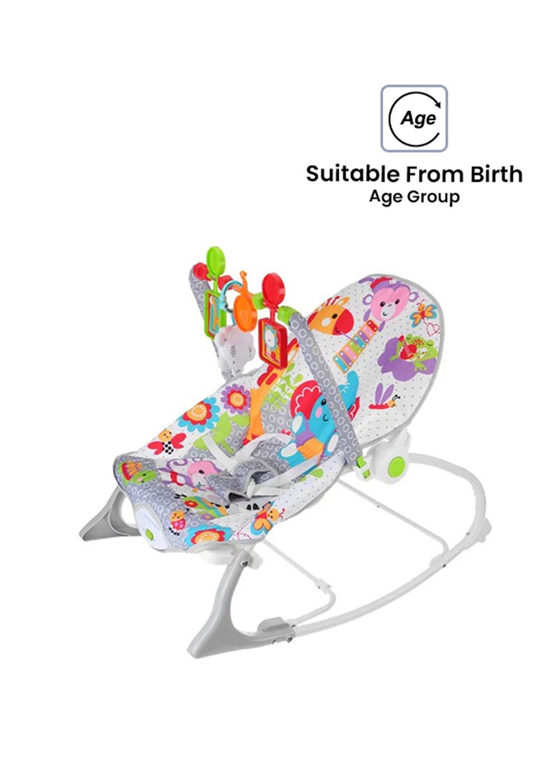 Kidle Infant-to-toddler Baby Rocker With Mosquito Net and Adjustable Height, Newborn - Image 3