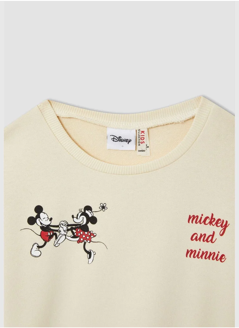 DeFacto Mickey & Minnie Licenced Regular Fit Long Sleeve Sweatshirt