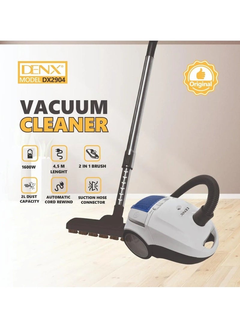 Denx DX2904 1600W 2L Vacuum Cleaner - Image 1