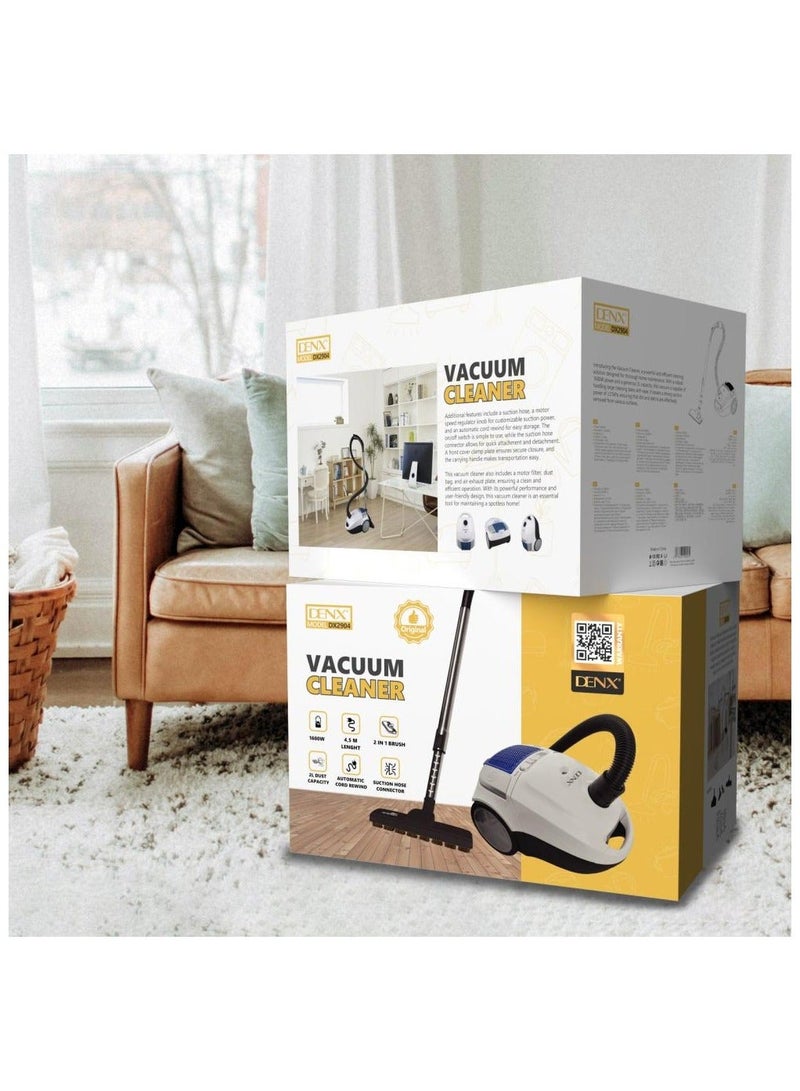Denx DX2904 1600W 2L Vacuum Cleaner - Image 3