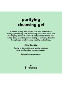 boscia boscia Purifying Cleansing Gel - Vegan, Cruelty-Free, Natural and Clean Skincare | Daily Natural Purifying Deep Cleansing Gel Face Cleanser, 5 fl oz  - Image 2