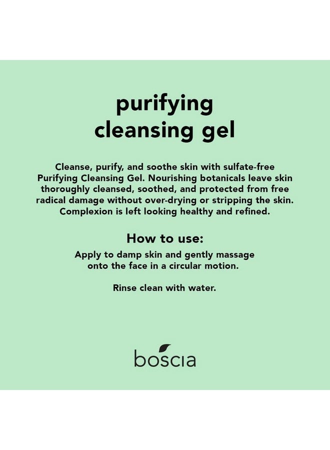 boscia boscia Purifying Cleansing Gel - Vegan, Cruelty-Free, Natural and Clean Skincare | Daily Natural Purifying Deep Cleansing Gel Face Cleanser, 5 fl oz - Image 2