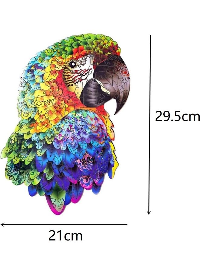 121-Piece Toys Parrot Wooden Jigsaw Puzzles 29x21x0.5cm - Image 3