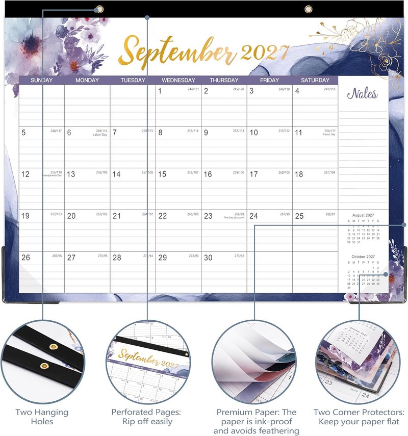 Tersus Desk Calendar 2026-12 Months Desk/Wall Calendar runs from January 2026 to December 2026, 14.6" x 11.5" Desktop Calendar, Monthly Calendar for Home Office, or School - Image 3