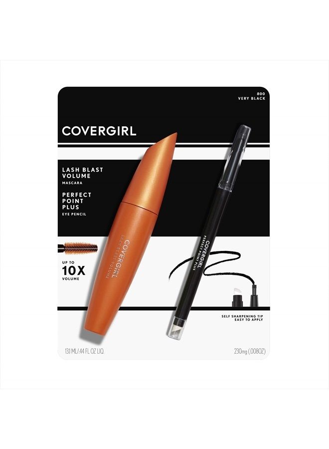 CoverGirl LashBlast Volume Mascara and Perfect Point Plus Eyeliner, Very Black/Black Onyx, Combo 1 (Packaging May Vary) - Image 3