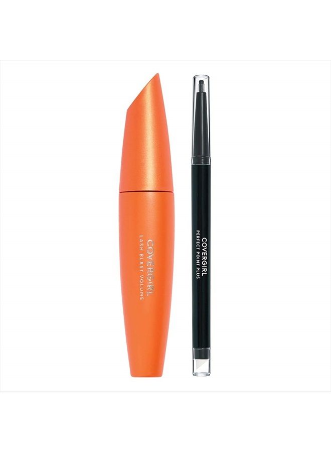 CoverGirl LashBlast Volume Mascara and Perfect Point Plus Eyeliner, Very Black/Black Onyx, Combo 1 (Packaging May Vary) - Image 2