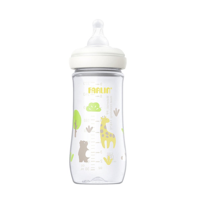 Farlin Wide Neck PP Feeding Bottle 270ml  Green 3m+ Pack Of 3 - Image 2
