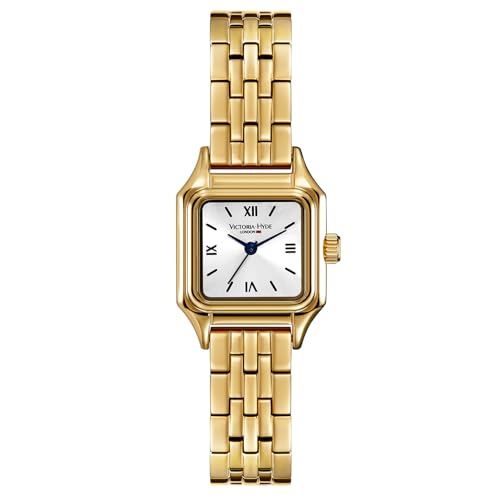 VICTORIA HYDE Womens Watch Square Small Dial Watches for Women Gold - Image 1
