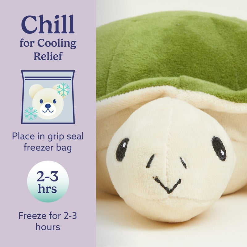Warmies Junior Microwavable & Weighted Stuffed Animals, Turtle - Heated Stuffed Animal Plushie for Warmth & Comfort - Cute Soft Plush Toys for Adults & Children (Boys, Girls, Babies & Toddlers) - Image 5