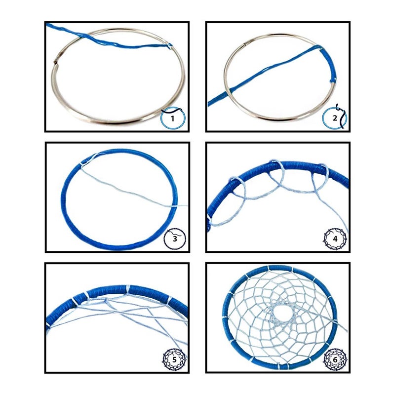 Craft County 5 Pack Silver Metal Hoops (5 Inch) - Dreamcatcher, Macrame, and Crafts - Image 3