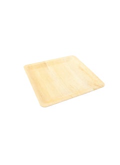 Restaurantware Restaurantware-9.8 x 9.8 Inch Bamboo Leaf Plates, 50 Square Disposable Bamboo Plates - Sustainable, heavy-duty, Bamboo Leaf Bamboo Dinner Plates, For Parties, Wedding Banquets Or Catered Events  - Image 1