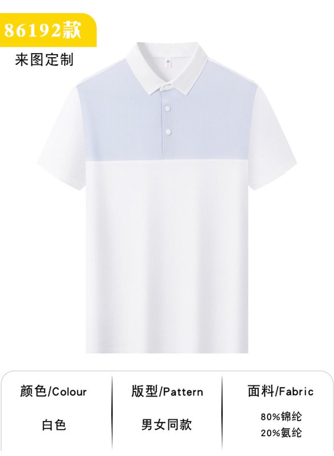 Luxury Splicing Short Sleeve Quick Dry Golf Sport Uniform Top Custom