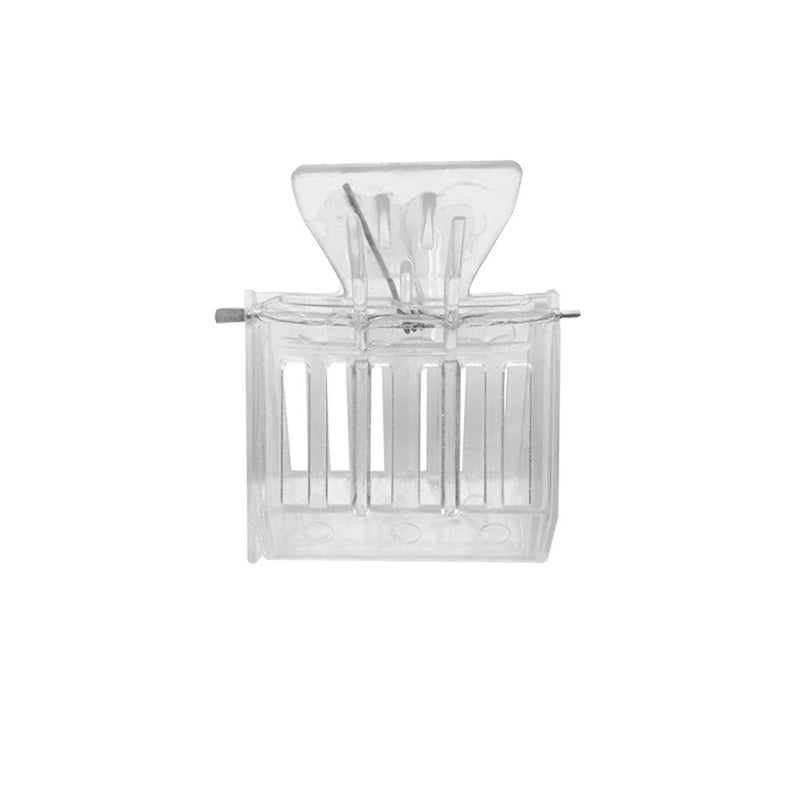 lasenersm 5 Pieces Queen Bee Cage Catcher Clips Plastic Queen Catching Tool Queen Catcher Queen Bee Catcher Queen Bee Cage Bee Queen Marking Catcher for Safely Capture and Store The Queen Bees, Transparent - Image 4