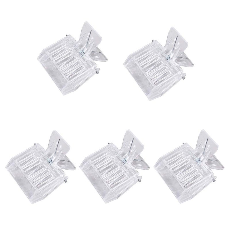 lasenersm 5 Pieces Queen Bee Cage Catcher Clips Plastic Queen Catching Tool Queen Catcher Queen Bee Catcher Queen Bee Cage Bee Queen Marking Catcher for Safely Capture and Store The Queen Bees, Transparent - Image 1