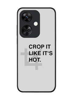 Stylizedd Rugged Black Edge case for OnePlus Nord CE3 Custom Slim fit Flexible Anti Drop Thin Phone Case Cover - Crop It  - Image 1